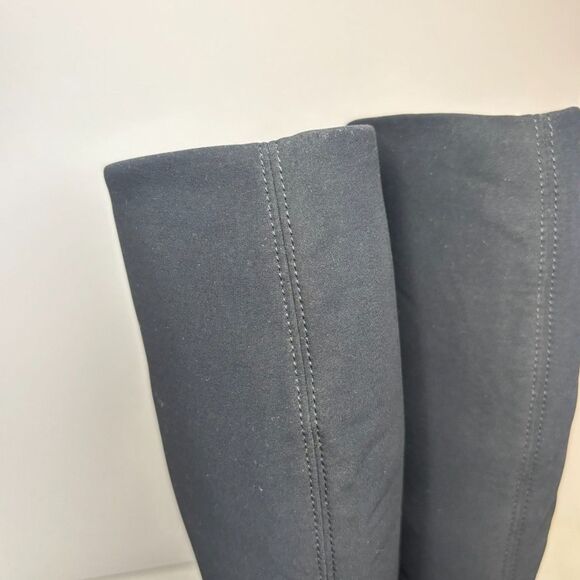 Lavorazione Artigianale Vintage Stretch Black Knee High Boots Womens Designer - Picture 10 of 12